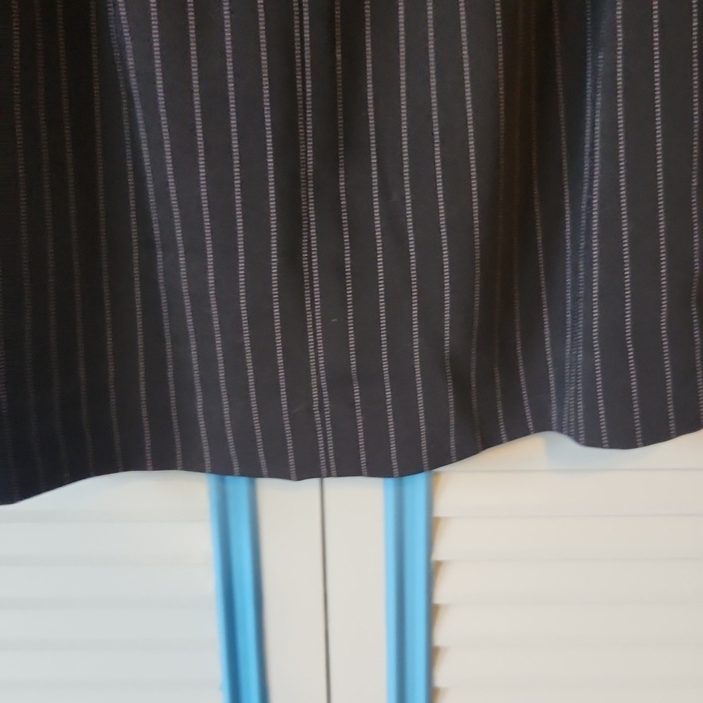 Express Black & White Pin Stripe Skirt - Picture 8 of 11